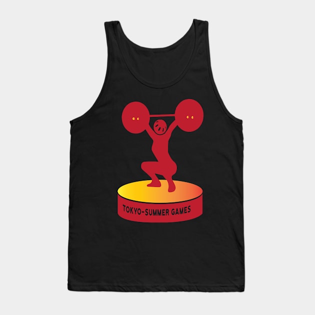 Weight lifting Tank Top by Amazing Arts & Designs Studio